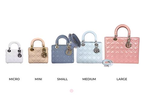 lady dior sizes in cm|lady dior mini vs small.